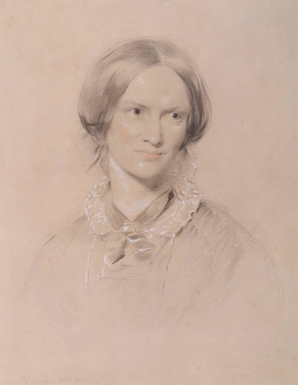 Charlotte Bronte, chalk portrait: George Richmond (1809-1896), 1850
